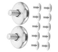 FUTUREORYY 24 Piezas Patas Niveladoras Ajustables para Muebles Unidades Pies Roscados de Hierro y Plástico para Mesa Silla Gabinete y Escritorio Alta Resistencia y Protección de