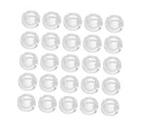 FUTUREORYY 25Piezas Tope de Cadena con Cuentas Transparentes para Enrollables de Unidades y Seguro Material Resistente y Duradero para Accesorios de Ciegas