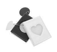 FUTUREORYY 2piezas Álbum De Fotos Mini Portátil Compacto Soporte para Tarjetas Fotográficas Diseño Redondo Corazón para Coleccionar Exhibir Fotos Bolsillos Almacenamiento Decorativo para
