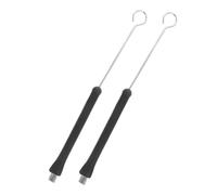 FUTUREORYY 2piezas Baquetas Retráctiles De Acero Inoxidable Para Batería Accesorios De Percusión Escobillas Para Diferentes Estilos Musicales
