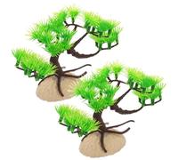 FUTUREORYY 2piezas Decoración Artificial para Acuario Adorno De Árbol Simulado De Plástico Diseño Realista para Peceras y Acuarios para Crear Naturales