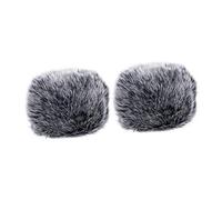 FUTUREORYY 2piezas Funda De Micrófono Antiviento y Anti-salpicaduras Cubierta De Peluche Para Micrófono Para Ktv Conferencias y Presentaciones Escenarios
