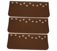 FUTUREORYY 3 Piezas Alfombrilla Antideslizante para Escaleras de Alfombra Luminosa de Diseño Simple Protección y Reducción de Ruido para Hogar