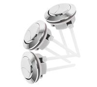 FUTUREORYY 3 Piezas Botón de Descarga Doble para Inodoro de Pulsador para Cisterna Alta Sensibilidad y Respuesta Rápida Instalación Fácil y Material Duradero para Reemplazo