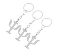 FUTUREORYY 3 Piezas Llavero Psicólogo de Acero Inoxidable con Símbolo de Psicología Colgante Creativo para Bolsos y Mochilas Llavero Decorativo para Profesores y Estudiantes