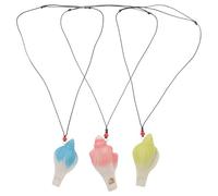 FUTUREORYY 3 Piezas Silbatos de Cerámica Forma de Marina de Rosa Azul y Verde Juguetes Portátiles para Fiestas de Cumpleaños Instrumentos Musicales y Souvenirs Divertidos