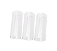 FUTUREORYY 3 piezas Slides de Vidrio para Guitarra Mediana Surface Lisa para Sonido Claro Accesorios Musicales Duraderos y Tratados Térmicamente Compatibles con Guitarra Eléctrica y Acústica