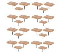 FUTUREORYY 30 Piezas Sliding Glides Tack In Plastic Drawer Sliders Fit For Furniture Legs Chairs Tables Easy Tool Installation Noise Reducing Design