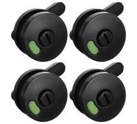 FUTUREORYY 4 Cerraduras Indicadoras para Puertas de Baño Público Cerradura Comercial de Privacidad sin Llave Pestillo de Nylon para Mamparas de Aseo Indicador Ocupado/Libre Uso Centros