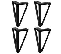 FUTUREORYY 4 Patas de Soporte para Muebles y Patas de Sofá en Hierro Diseño Cónico, Estructura Fuerte para Muebles de Hogar y Oficina, Fáciles de Instalar para Proyectos