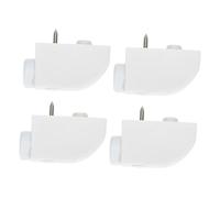 FUTUREORYY 4 Pestillos De Seguridad Para Ventanas y Puertas Corredizas, Aluminio, Antirrobo, Limitador Para Niños, Blanco, Instalación Sin Taladro, Uso Doméstico, Control De Apertura Segura