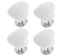 FUTUREORYY 4 piezas Botones Pulsadores para Inodoro con Forma de Corazón Accesorios para Baño Herramienta Asistente Fácil de Instalar y Usar Repuestos Prácticos para Tanque de Agua