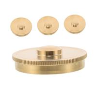 FUTUREORYY 4 Piezas French Horn Valve Caps Metal Bottom Covers For Instrument Repair And Protection Suitable For Students Professionals Music Schools