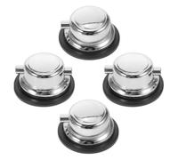 FUTUREORYY 4 Piezas Lugs de Tensión para de Metal Plateado Repuestos para Caja y Tom Conexión Segura y Doble Función Accesorios para Reparación de Batería