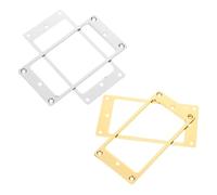FUTUREORYY 4 Piezas Marcos para Pastillas de Guitarra Eléctrica 2mm de Grosor con Anillos de Montaje para Mejora del Sonido y Protección en Actuaciones y Práctica en Casa