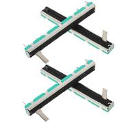 FUTUREORYY 4 Piezas Potenciómetro Lineal Doble Canal Deslizador Recto para Mezcla de Audio Resistente para Ajuste y Atenuación Equipo Música Hogar