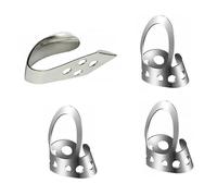 FUTUREORYY 4 Piezas Púas Para Ukelele Púas De Banjo Ajustable De Acero Inoxidable Para Dedos Para Tocar Casa o