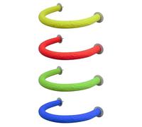 FUTUREORYY 4 Piezas Soporte para Perca de Forma Arena para Jaula de Aves Accesorio Estable para Moler Garras y Ejercicio Adecuado para Periquitos y Cacatúas Pequeñas