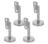 FUTUREORYY 4 Piezas Soportes para Pasamanos de Acero Inoxidable Soporte de Barandilla de Pared para Escaleras y Balcones Fijación Resistente para Madera o Metal Instalación Fácil y Diseño