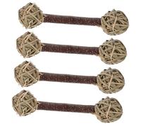 FUTUREORYY 4piezas Juguetes Dentición para Conejo Juguete Masticable para Hámster Molar para Chinchilla Interesante para Hámster Accesorio Delicado para Chinchilla