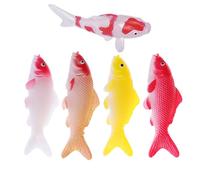 FUTUREORYY 5 Piezas De Modelo De Pez Realista para Pecera Figura De Animal Pez Falso Realista Koi para Pecera Dorado