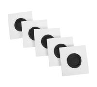 FUTUREORYY 5 Piezas Placa Pasacables con Orificio de Goma de Panel Decorativo Tipo Gestión de Cables Hogar y Oficina Instalación Fácil y Duradera