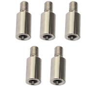 FUTUREORYY 5 Postes de Extensión de Álbum de Recortes de Hierro Plateado, Fáciles de Usar Rendimiento Estable, Paquete de 5 Piezas para Álbumes de Fotos