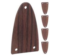 FUTUREORYY 5 Tapas de Madera para Placa del Alma de Guitarra Eléctrica, Diseño de 3 Orificios para Protección del Clavijero, Fácil Instalación y Uso en Reemplazos de Piezas de Guitarra
