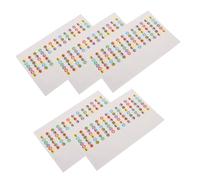 FUTUREORYY 5piezas Pegatinas Educativas Para Diapasón De Guitarra Guía De Acordes Para Principiantes Marcadores Transparentes Para Violín y Guitarra Para Práctica Musical