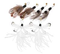 FUTUREORYY 6 Piezas Cabezal Interactivo de Repuesto para Varita Accesorios Relación y Diversión para Mascotas Atención Estimula