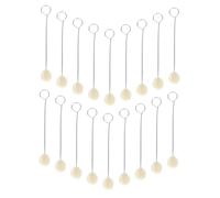 FUTUREORYY 60 Piezas Pinceles de Bola de Lana con Mango Metálico Herramienta para Aplicar Tinte Suave y Duradera para Manualidades y Proyectos de Teñido