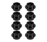 FUTUREORYY 8 Piezas Rodamientos para Patines en Línea Espaciadores Metálicos Negros 1.50x1.00x0.80 Cm para Parque de Patinaje y Entrenamiento, Ajuste de Precisión y Absorción de Impactos