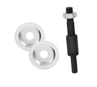 FUTUREORYY Adaptador de Mandril para Taladro 2 Juegos, Eje Sólido de 8 Mm en Acero, Accesorio para Ruedas de Muela Abrasiva y Ruedas de Pulido, Compatible Esmeriladora y Amoladora Doméstica