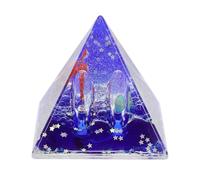 FUTUREORYY Adorno de Astronauta de Mesa Líquido Flotante y Arena Movediza, Figura Decorativa Espacial Naranja para Habitación Infantil y Estantería, Estatua de Astronauta, Decoración