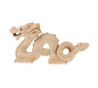 FUTUREORYY Adornos De Dragón De Madera Manual Estatua De Dragón Decoración De Escritorio para Oficina Adorno De Riqueza y Prosperidad