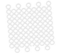 FUTUREORYY Anillos para Cortinas Romanos 8-13mm, 100 Unidades, Plástico Transparente, Alta Resistencia, Accesorios para Colgar Cortinas, Uso Doméstico y Comercial