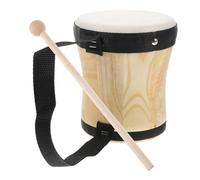 FUTUREORYY Bongó Infantil Con Piel De Oveja Natural Instrumento De Percusión Para Niño Niña Sonido Único Resistente Para Clases y Educativos
