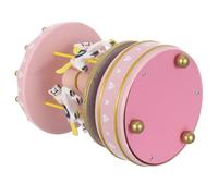 FUTUREORYY Caja de Música Rosa con Caballos Giratorios y Elevables Mecánica con Manivela Melodía Castle In The Sky Decoración Festiva de Madera y Plástico Recuerdo Musical para Navidad y