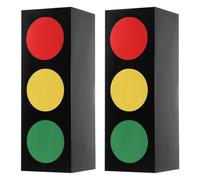 FUTUREORYY Caja para Dulces Diseño de Semáforo 2 Piezas Tamaño Compacto Color Rojo y Verde Caja para Regalos de Fiesta y Decoraciones Adecuado para Cumpleaños y Eventos Temáticos