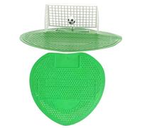 FUTUREORYY Cedazo Desodorante para Urinario de Baño Masculino Aroma Limón, 2 Piezas (filtro Verde Fútbol Filtro Perforado), Tapete Antiolor para Urinarios en Baños Públicos y Oficinas