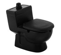 FUTUREORYY Cenicero Cerámico Forma De Inodoro Decoración Divertida para Baño y Hogar Accesorio Creativo para Escritorio Mesa De Tocador Original para