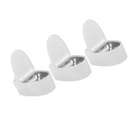 FUTUREORYY Cenicero de Baño Creativo de Pared 3 Piezas con Tapa Abatible para Interior y Oficina Diseño Inodoro Fácil Limpieza sin Clavos para Dormitorio y Aseo