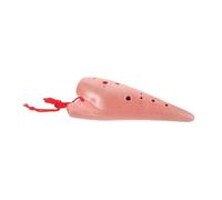 FUTUREORYY Cerámica Ocarina Instrumento Musical para Principiantes Flauta Educativa Viento con Bolsa y Libro para Práctica Casa y Escuela