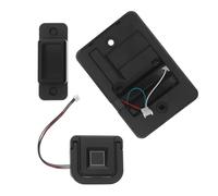 FUTUREORYY Cerradura Biométrica para Cajón sin Taladro con Huella Dactilar Negra y Tirador de Anilla Cerradura Oculta para Armarios y Muebles Seguridad Infantil para Hogar y Oficina Segura