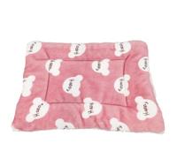 FUTUREORYY Cojín para Perros Rosa de Poliéster, Cama Tipo Jaula Rectangular Cómoda y Cálida para Invierno, Adecuado para Decorar Tu Espacio en Casa