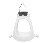 FUTUREORYY Comedero para Pájaros Silvestres Colgante de Abs con Forma de Tiara White, Fácil Recarga E Instalación para Decoración de Balcón y Fiesta Jardín