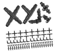 FUTUREORYY Conjunto Conectores de Manguera PVC Duradero Kit Adaptadores Riego por Goteo Jardín Huerto Sistema Rápido y Resistente