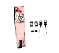FUTUREORYY Correa Ajustable Para Ukelele Estilo Hawaiano De Nylon Con Gancho, Cinturón Para Ukelele Color Rosa Floral, Accesorio Cómodo Para Conciertos y Uso Infantil Adulto