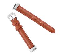 FUTUREORYY Correa de Cuero Auténtico para Luxe Pulsera Elegante y Duradera Cómoda y Resistente Compatible con Smartwatch S Color Marrón