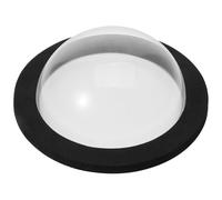 FUTUREORYY Cúpula Flotante para Peces de Estanque Base Negra y Tapa Transparente Diámetro 15 CM Cubierta Acrílica Resistente para Jardín y Acuario Anillo de Plantas Flotantes Protección